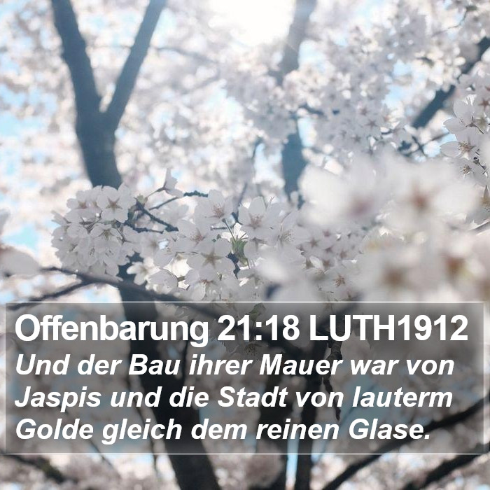 Offenbarung 21:18 LUTH1912 Bible Study