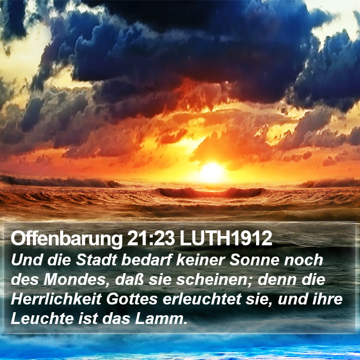 Offenbarung 21:23 LUTH1912 Bible Study