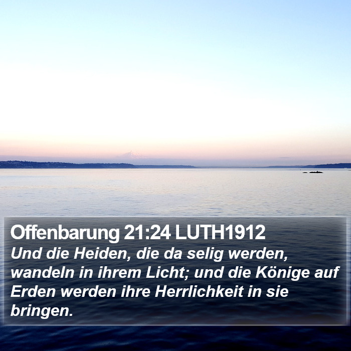 Offenbarung 21:24 LUTH1912 Bible Study